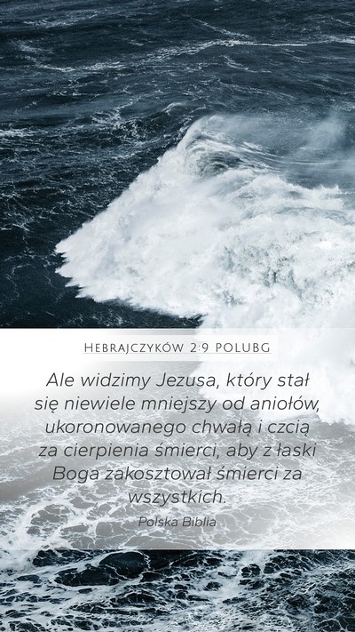 Hebrajczyków 2:9 POLUBG Bible Verse Image