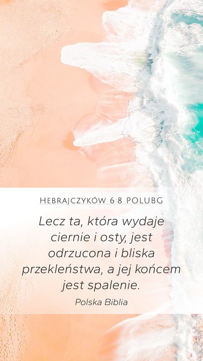 Hebrajczyków 6:8 POLUBG Bible Verse Image