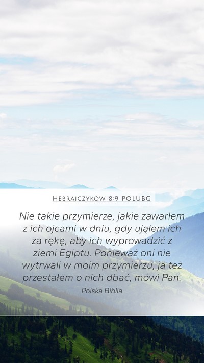 Hebrajczyków 8:9 POLUBG Bible Verse Image