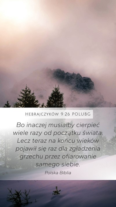 Hebrajczyków 9:26 POLUBG Bible Verse Image