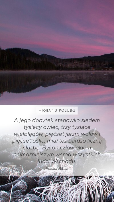 Hioba 1:3 POLUBG Bible Verse Image