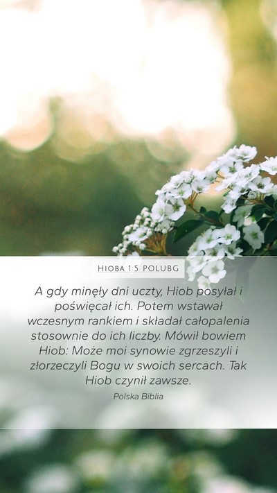 Hioba 1:5 POLUBG Bible Verse Image