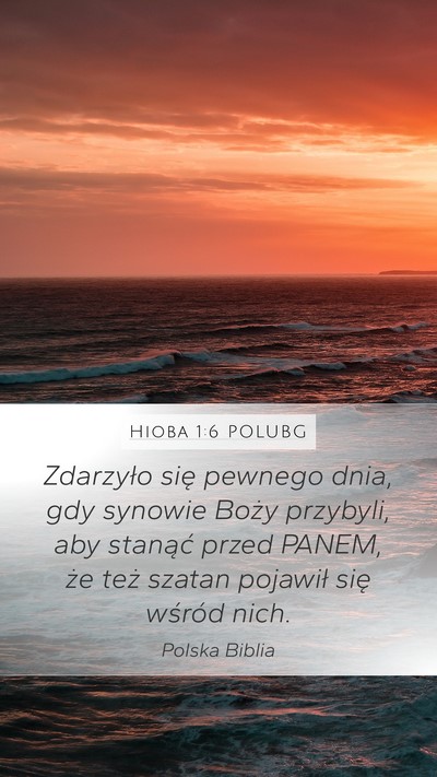 Hioba 1:6 POLUBG Bible Verse Image