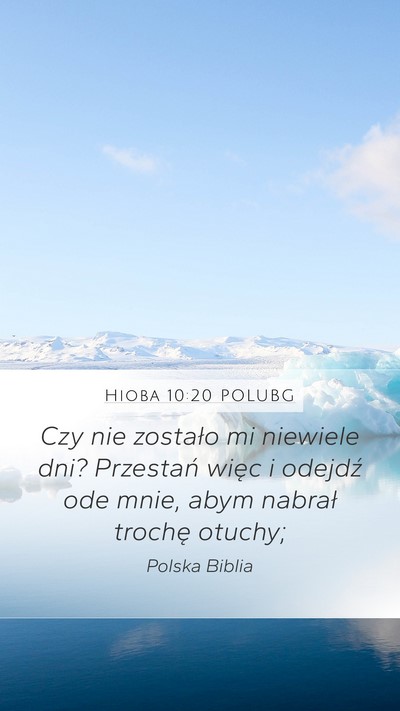 Hioba 10:20 POLUBG Bible Verse Image