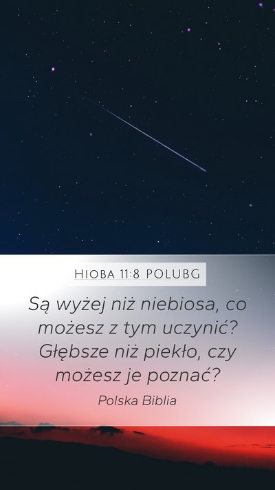 Hioba 11:8 POLUBG Bible Verse Image