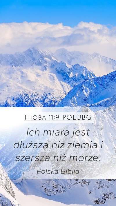 Hioba 11:9 POLUBG Bible Verse Image