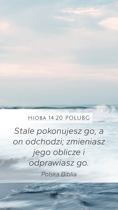 Hioba 14:20 POLUBG Bible Verse Image