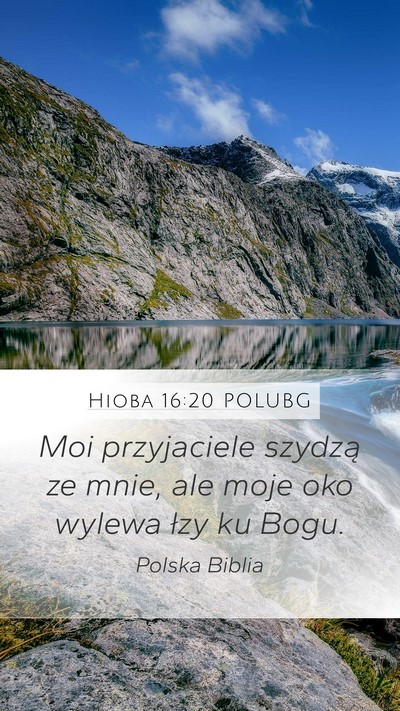 Hioba 16:20 POLUBG Bible Verse Image