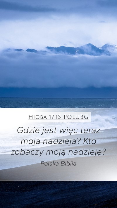 Hioba 17:15 POLUBG Bible Verse Image