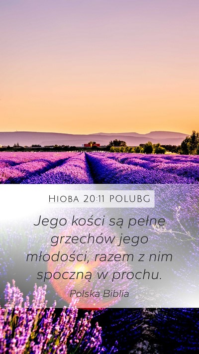 Hioba 20:11 POLUBG Bible Verse Image
