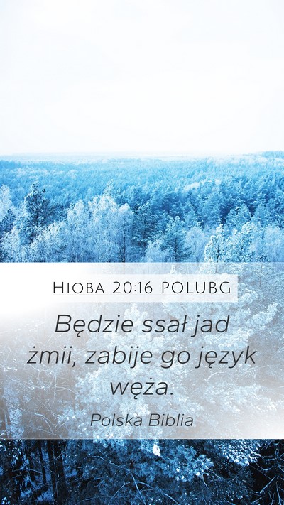 Hioba 20:16 POLUBG Bible Verse Image
