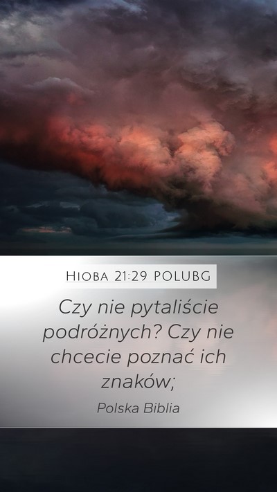 Hioba 21:29 POLUBG Bible Verse Image