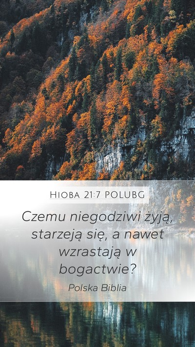 Hioba 21:7 POLUBG Bible Verse Image