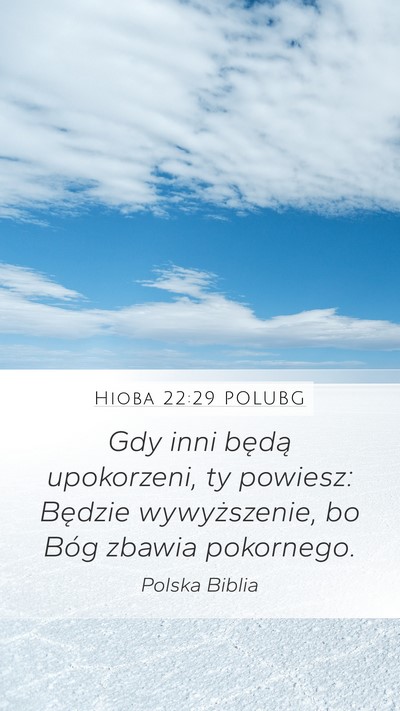 Hioba 22:29 POLUBG Bible Verse Image