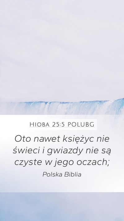 Hioba 25:5 POLUBG Bible Verse Image