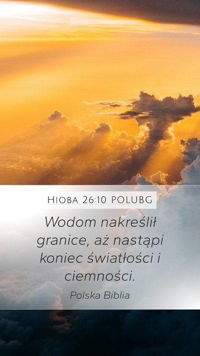 Hioba 26:10 POLUBG Bible Verse Image
