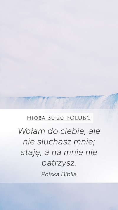 Hioba 30:20 POLUBG Bible Verse Image