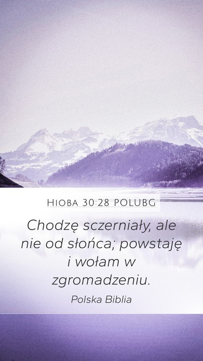 Hioba 30:28 POLUBG Bible Verse Image