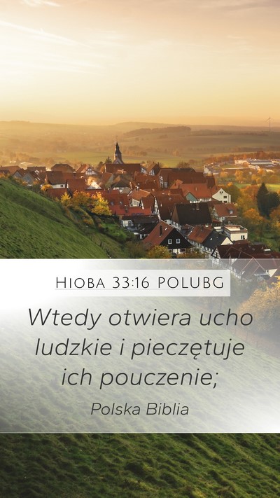 Hioba 33:16 POLUBG Bible Verse Image
