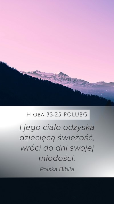 Hioba 33:25 POLUBG Bible Verse Image
