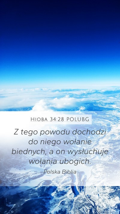 Hioba 34:28 POLUBG Bible Verse Image