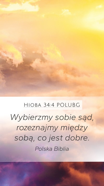 Hioba 34:4 POLUBG Bible Verse Image
