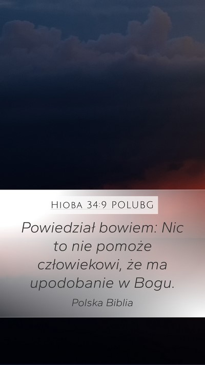 Hioba 34:9 POLUBG Bible Verse Image