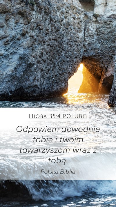 Hioba 35:4 POLUBG Bible Verse Image
