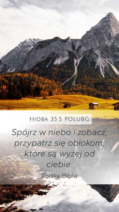 Hioba 35:5 POLUBG Bible Verse Image