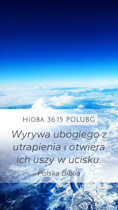 Hioba 36:15 POLUBG Bible Verse Image