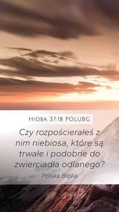 Hioba 37:18 POLUBG Bible Verse Image