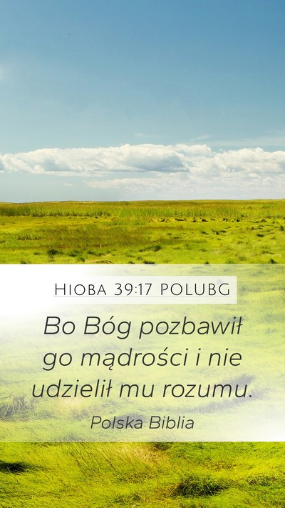Hioba 39:17 POLUBG Bible Verse Image
