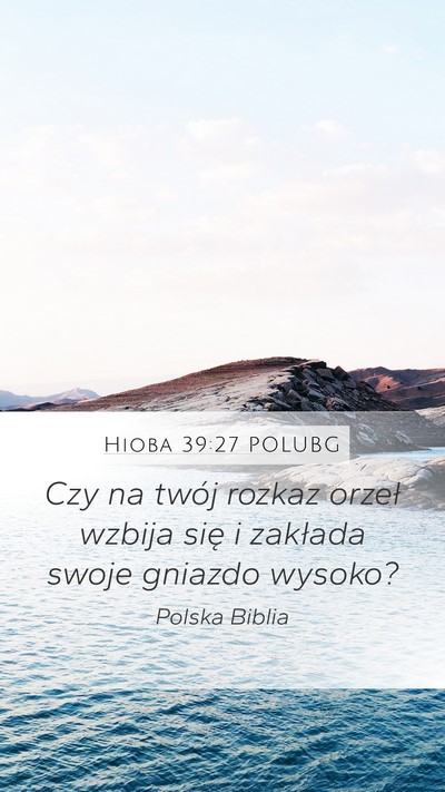 Hioba 39:27 POLUBG Bible Verse Image