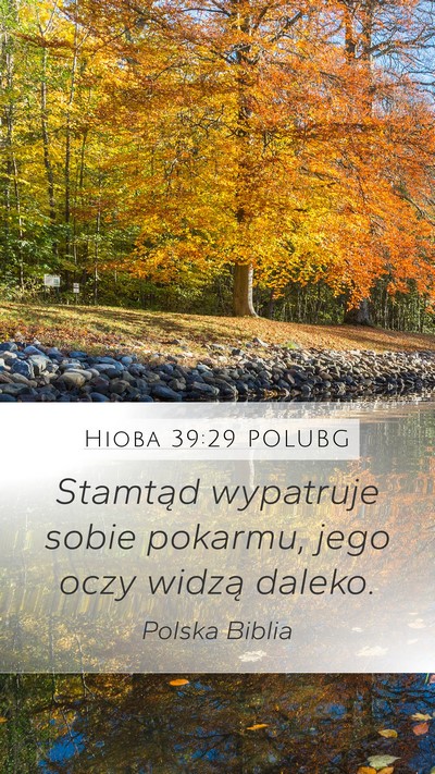Hioba 39:29 POLUBG Bible Verse Image