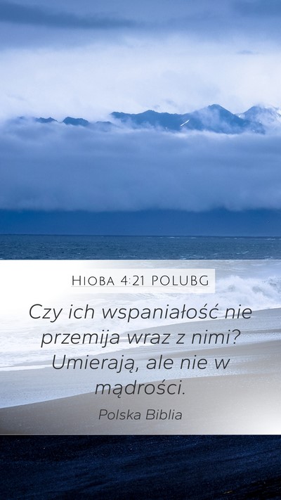 Hioba 4:21 POLUBG Bible Verse Image