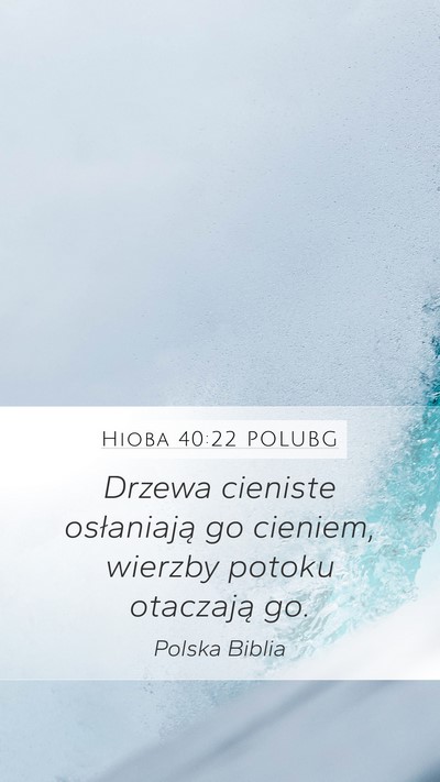 Hioba 40:22 POLUBG Bible Verse Image