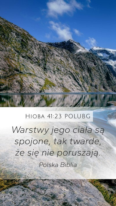 Hioba 41:23 POLUBG Bible Verse Image