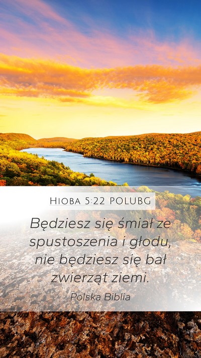 Hioba 5:22 POLUBG Bible Verse Image
