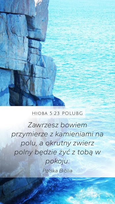 Hioba 5:23 POLUBG Bible Verse Image