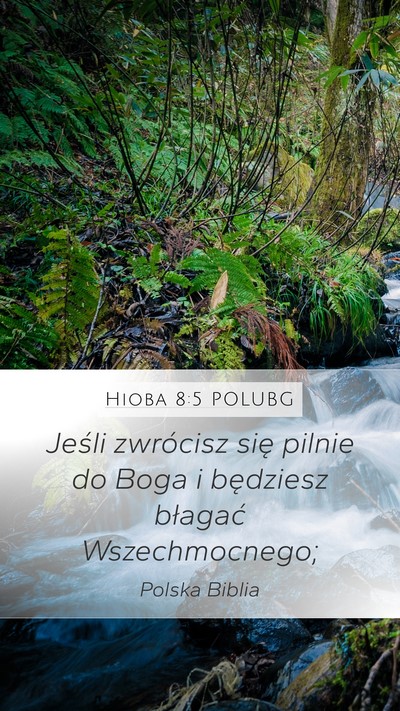 Hioba 8:5 POLUBG Bible Verse Image