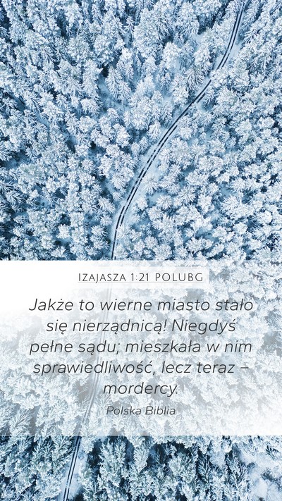 Izajasza 1:21 POLUBG Bible Verse Image