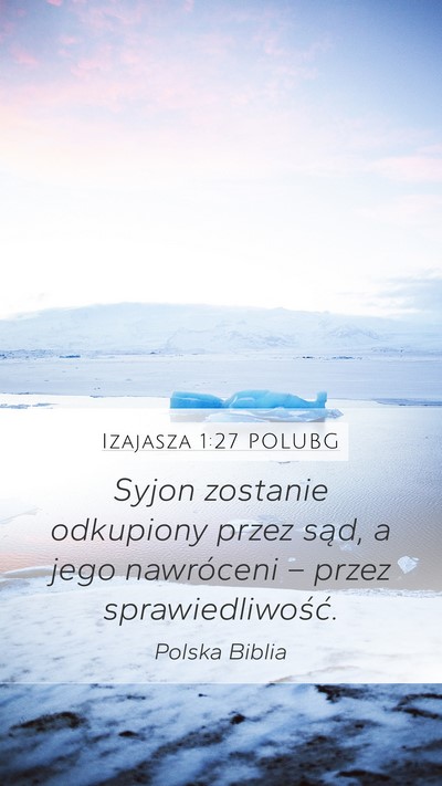 Izajasza 1:27 POLUBG Bible Verse Image