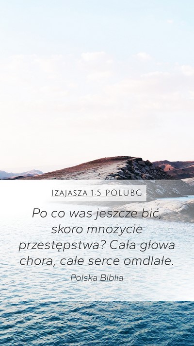 Izajasza 1:5 POLUBG Bible Verse Image