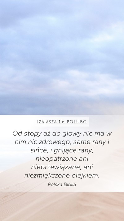 Izajasza 1:6 POLUBG Bible Verse Image