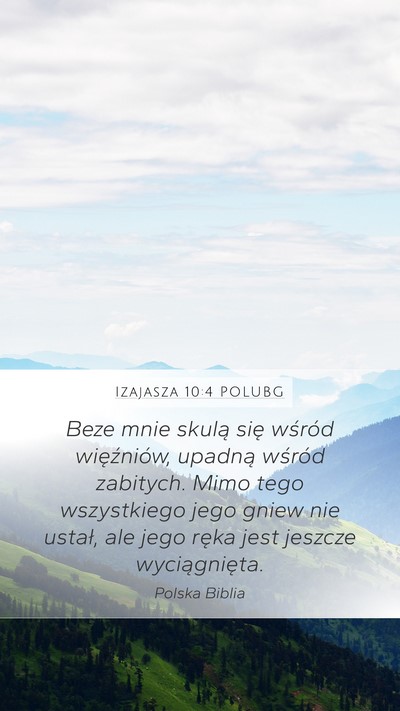 Izajasza 10:4 POLUBG Bible Verse Image