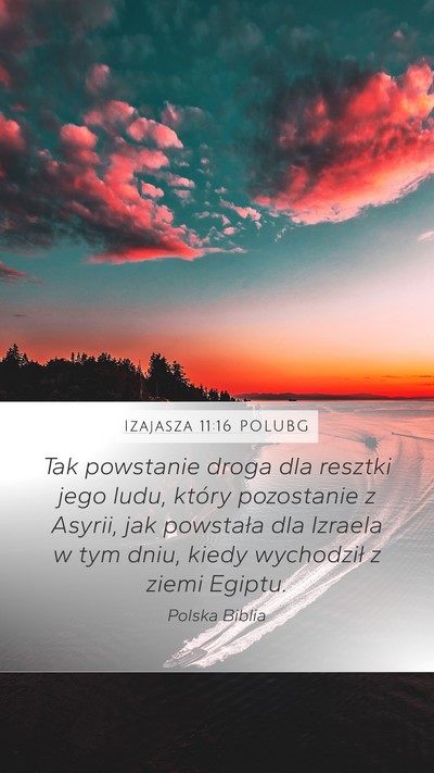 Izajasza 11:16 POLUBG Bible Verse Image