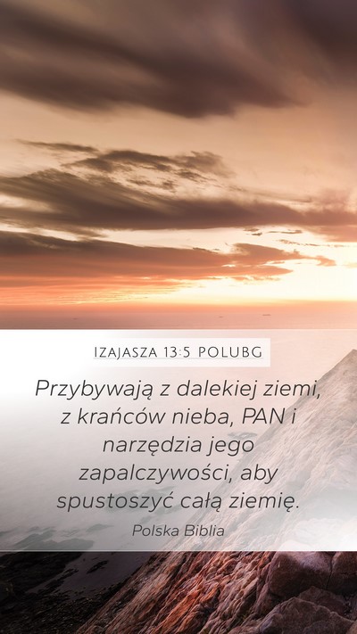 Izajasza 13:5 POLUBG Bible Verse Image