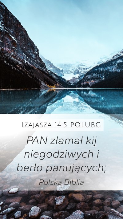 Izajasza 14:5 POLUBG Bible Verse Image