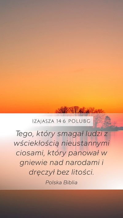 Izajasza 14:6 POLUBG Bible Verse Image