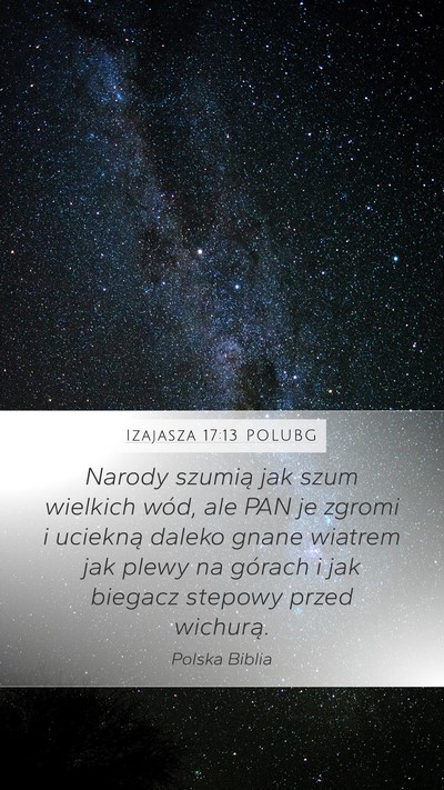 Izajasza 17:13 POLUBG Bible Verse Image